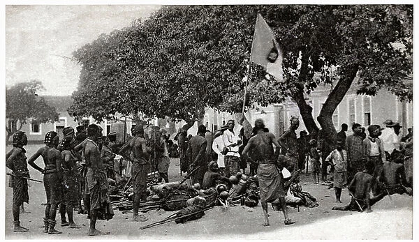 Portugal colonialism in Angola, 1903-03 (b / w photo)