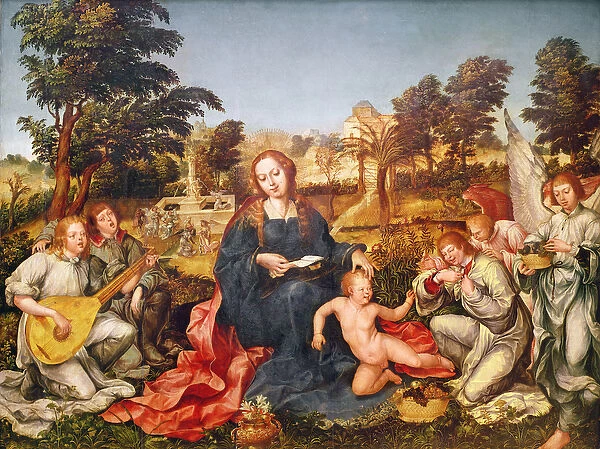 Virgin and Child and angels, 1536-38 (oil on canvas)