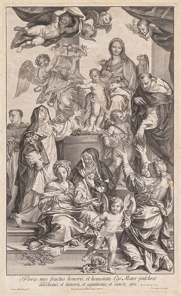 Virgin Child Saints 1720-1730 Robert van Audenaerd