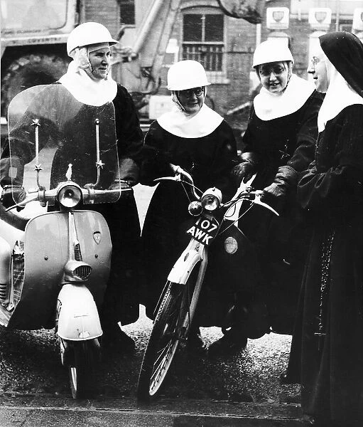 Mother Superior Blanche right with sisters left to right Edmund