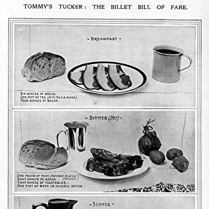 Food for billeted soldiers, WW1