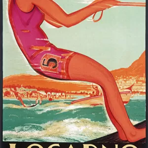 Poster advertising Locarno beach in Nice