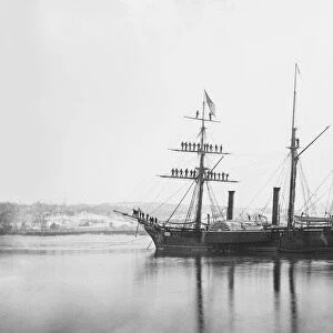 US Civil War steam frigate, 1863 C016 / 2538