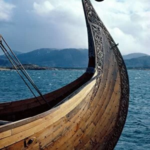 Historic Photo Mug Collection: Viking ships and weaponry