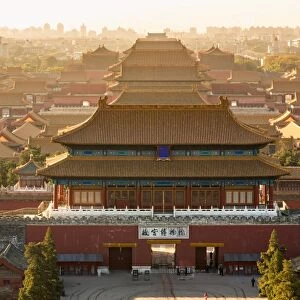 Aerial view of The Forbidden City, Beijing, China