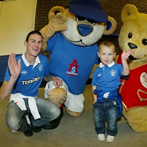 Excited Kids and Mascots: Rangers Victory Celebration - Broxi Bear and Hamleys Bear at Ibrox Stadium (2-1 vs. Newcastle)