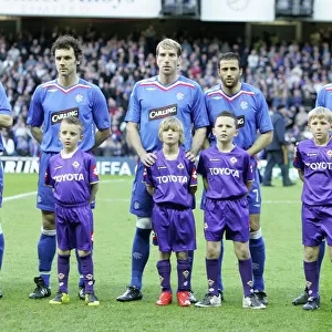 Ibrox Mascots Face-Off: Rangers vs Fiorentina in the 0-0 UEFA Cup Semi-Final