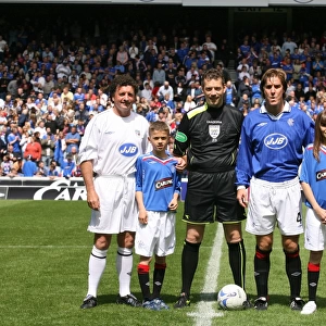 Nine-in-a-Row Anniversary: Rangers Legends Reunion - Richard Gough and Ibrox Mascot Celebrate Glory with Rangers Select vs Scottish League Select
