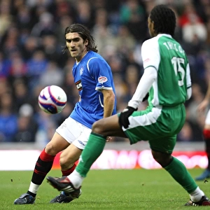 Pedro Mendes vs Steven Thicot: A Clash in the Clydesdale Bank Premier League at Ibrox - Rangers Edge Hibernian 1-0
