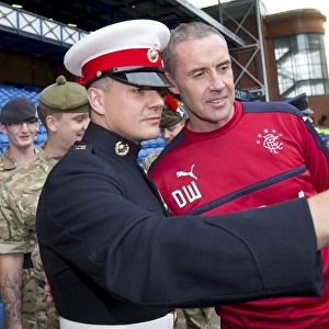 Rangers Assistant Manager David Weir Pays Tribute to Armed Forces Ahead of Rangers vs. Ross County Match