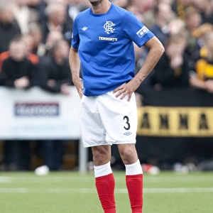 Rangers Defender Emilson Cribari Stands Firm in Scoreless Battle Against Annan Athletic in Scottish Third Division (Galabank Stadium)