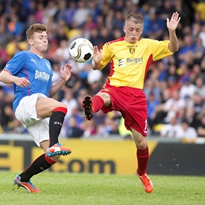 Rangers Dominance: Lewis Macleod's Four-Goal Blitz Against Albion Rovers in Ramsden Cup Round One at Almondvale Stadium