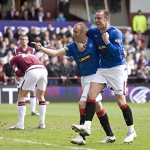 Rangers Double Delight: Miller and Boyd's Unforgettable Celebration at Tynecastle (4-1)