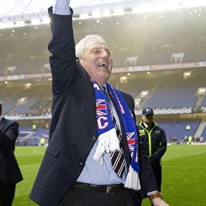Rangers FC: Champion Manager Smith's Triumphant Title Win Celebration at Ibrox (SPL 2009-2010)