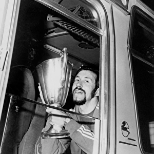 Rangers Football Club: John Greig Triumphantly Displays the European Cup Winners Cup after Victory over Dynamo Moscow