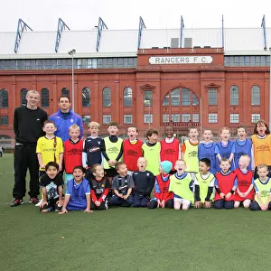Rangers Football Club: October 2007-08 - Unified Team Gathering at Ibrox Complex: Rangers Squad & Soccer Schools