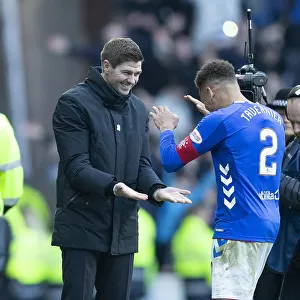 Rangers: Gerrard and Tavernier Celebrate Scottish Premiership Victory over Celtic at Ibrox Stadium