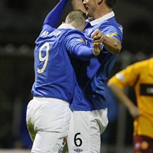 Rangers Kenny Miller and Lee McCulloch: Unstoppable Duo Celebrates 4-1 Goal Over Motherwell