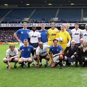 European Nights Photographic Print Collection: Rangers Legends v Manchester United Legends