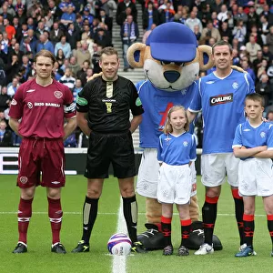 Rangers Mascot Celebrates Glory: 2-0 Victory over Hearts in Clydesdale Bank Premier League