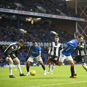 Rangers Ryan Jack Backheels in Scottish Premiership Clash at Ibrox Stadium