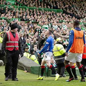 Rangers Ryan Kent Scores Thrilling Goal Amidst Celebrating Fans at Celtic Park