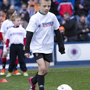 Rangers Soccer School Kids Delight Ibrox Fans with Exciting Half-Time Entertainment: Rangers vs. Peterhead (1-2)