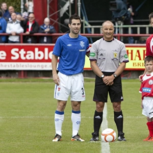 Rangers vs Brechin City in Ramsden Cup First Round: Carlos Bocanegra and Ewan Moyes Lead the Teams Out