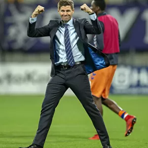 Steven Gerrard's Europa League Triumph with Rangers: Manager's Euphoric Moment after Qualifying Victory over NK Maribor