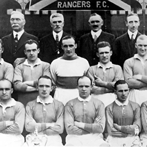 Bill Struth and His Champion Rangers Team, 1960s: A Historic Line-up of Directors, Players, and Trainer