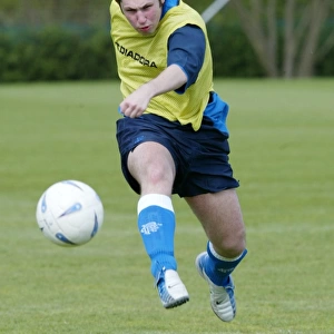 Training with Jan Wouters: Carling Be a Ranger for a Day - Rangers Football Club (April 2004)