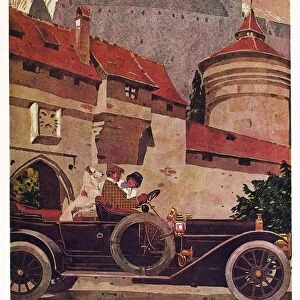 AD: PIERCE-ARROW, 1910. American advertisement for Pierce-Arrow automobiles, 1910