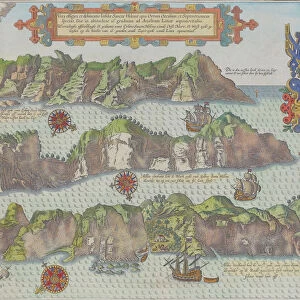 antique, archipelago, art, cartography, cartouche, depicting, document, elegant, engraving
