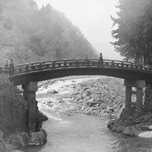 Kyoto island of Honshu, Japan The sacred Bridge 2 April 1922