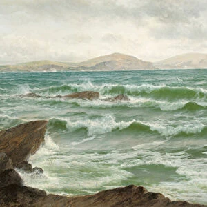 Where Land Meets Sea, 1885 (oil on canvas)