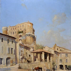 Le chateau des Isnard a Suze la Rousse (Suze-la-Rousse), 1899 (oil on canvas)