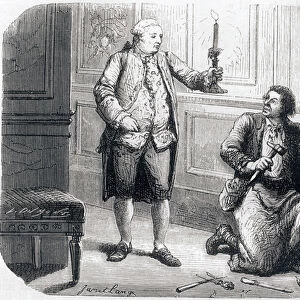 Louis XVI enlightens the locksmith Francois Germain (1751-1795