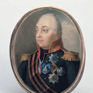 Mikhail Illarionovich Kutuzov, Prince of Smolensk, after 1813 (w / c & gouache)