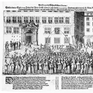 The Peace of Nuremberg, 25th September 1649 (engraving)