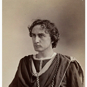 Portrait of Edwin Booth as Hamlet, c. 1870 (photo)