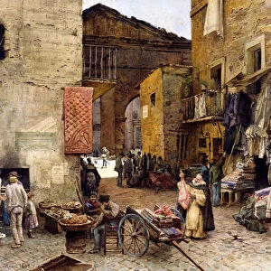 Road by the Porticus Octaviae, 1888 (w / c on paper)