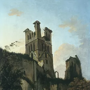 Ruins of Llanthony Abbey (oil on canvas)