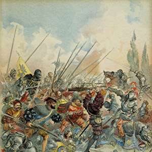 Sixth Italian War (1521-1526): King Francois I (1494-1547) in Pavia (Italy