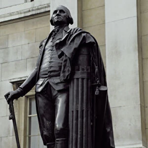 Statue of George Washington in Trafalgar Square, London (bronze)