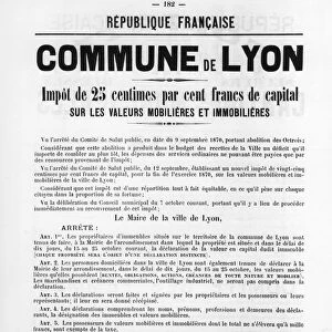 Commune de Lyon, from French Political posters of the Paris Commune, May 1871