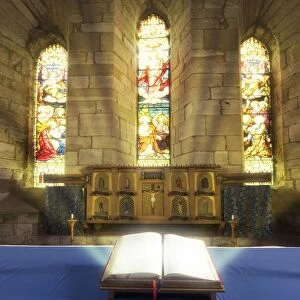 Illuminated Bible In Church