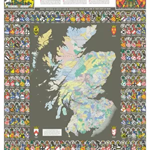 Scotland Pillow Collection: Maps