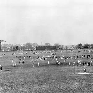 Some of the 111 football games played at Hackney Marshes, London on Sunday, January 28th