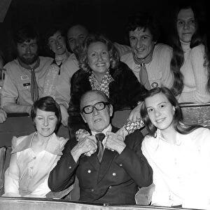 He was the grand old man of comedy. Arthur Askey is pictured here on 17th April 1975
