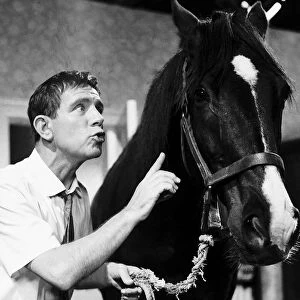 Norman Wisdom Comedian / Actor with Nellie the horse in the film "